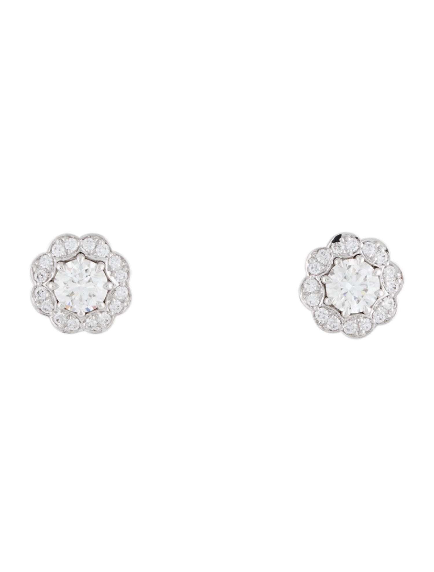 Hearts on Fire 18K Diamond Lorelei Halo Stud Earrings