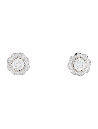 Hearts on Fire 18K Diamond Lorelei Halo Stud Earrings