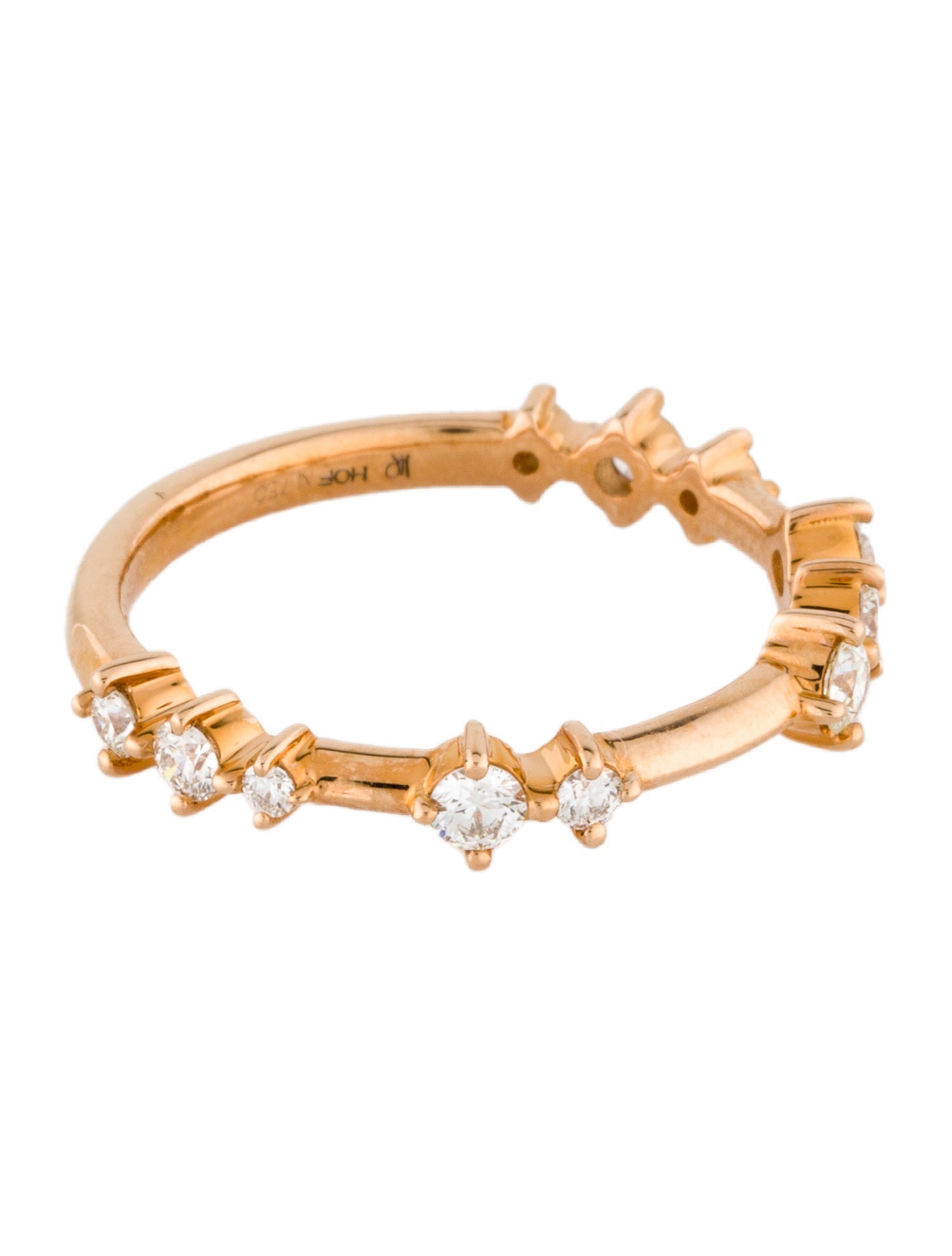 Hearts on Fire 18K Diamond Love Code Band