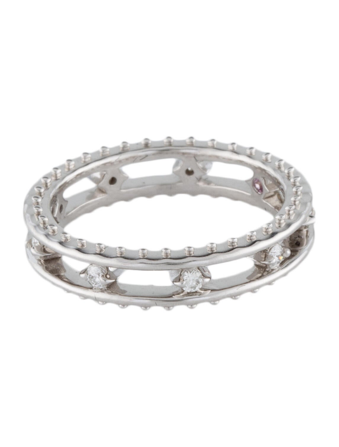 Hearts on Fire 18K Diamond Slone Picot Floating Band