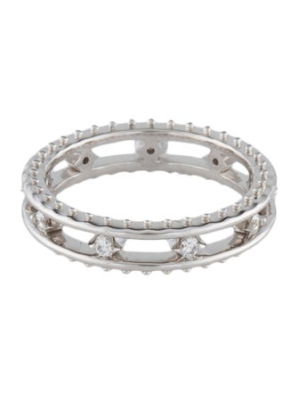 Hearts on Fire 18K Diamond Slone Picot Floating Band