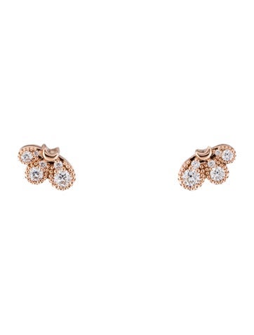 Hearts on Fire Stud 18K Diamond Behati Earrings