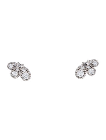 Hearts on Fire Stud 18K Diamond Behati Earrings
