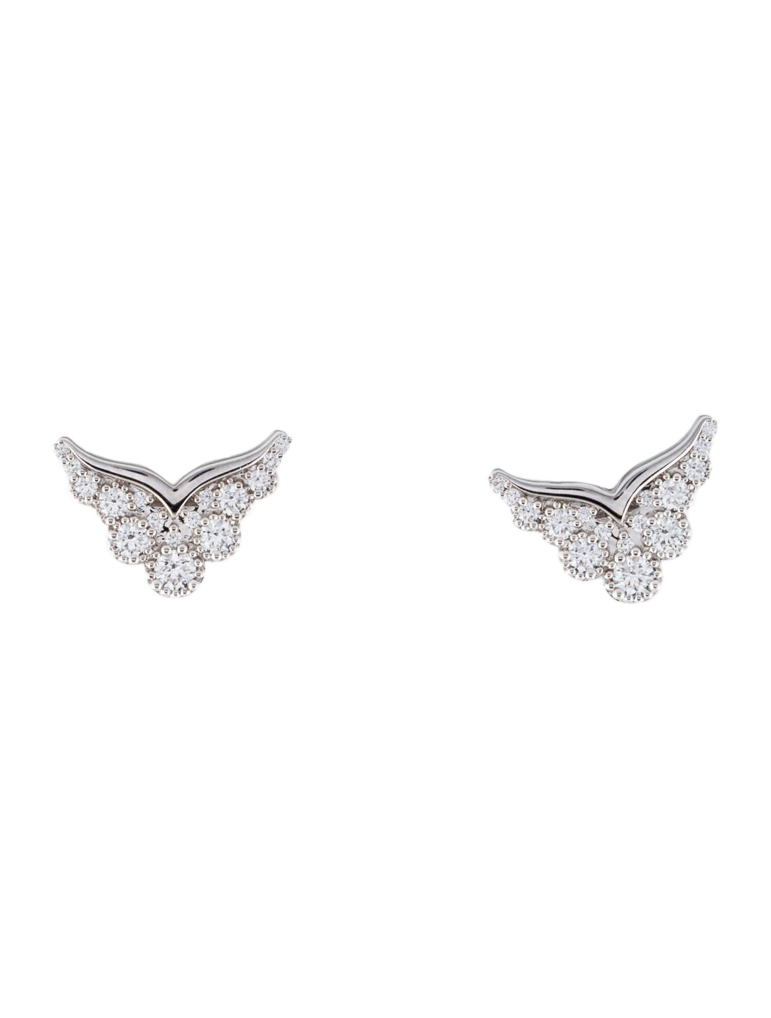 Hearts on Fire 18K Diamond Behati Silhouette Power Stud Earrings