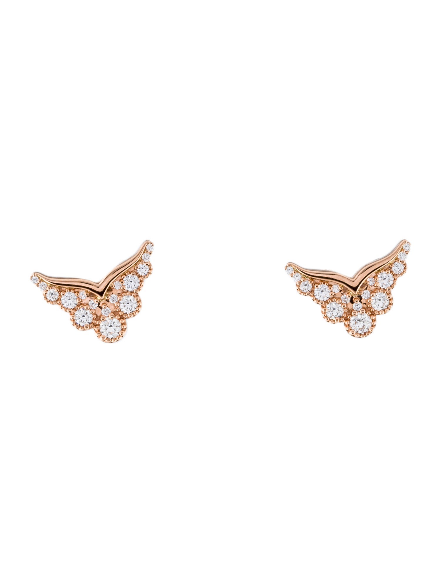 Hearts on Fire 18K Diamond Behati Silhouette Power Stud Earrings