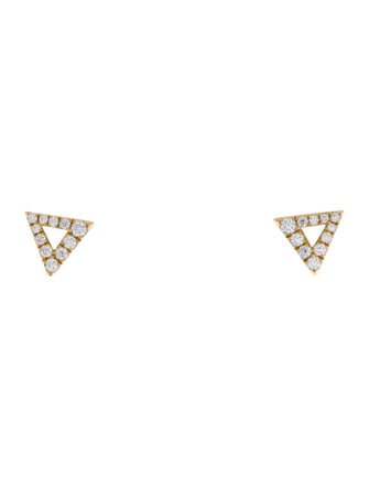 Hearts on Fire 18K Diamond Triangle Stud Earrings