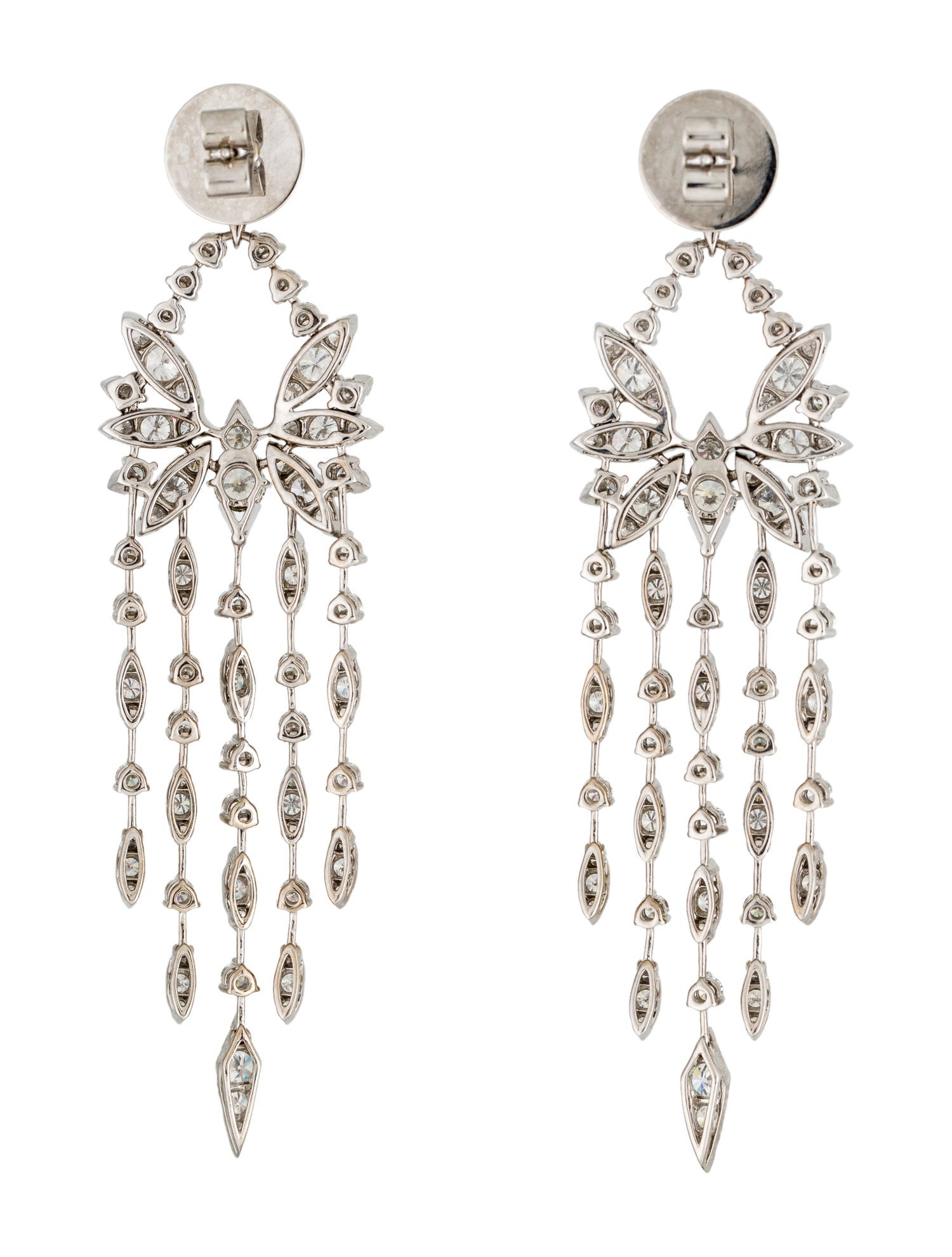 Hearts on Fire 18K 11.12ctw Diamond Kites Bird Long Drop Earrings