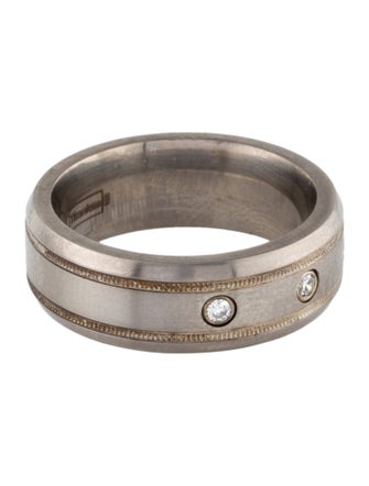 Hearts on Fire Diamond Milgrain Inlay Dome Band