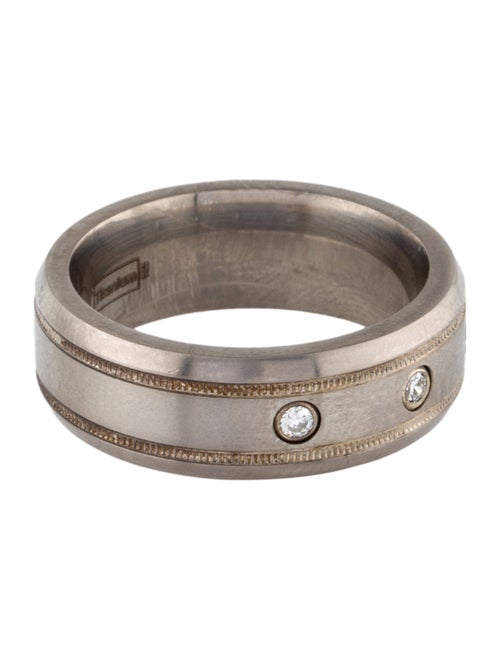 Hearts on Fire Diamond Milgrain Inlay Dome Band