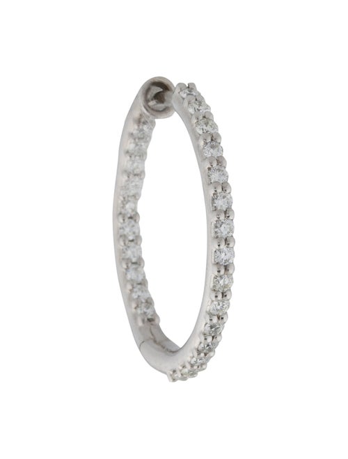 Hearts on Fire 18K Diamond Inside-Out Single Hoop Earring