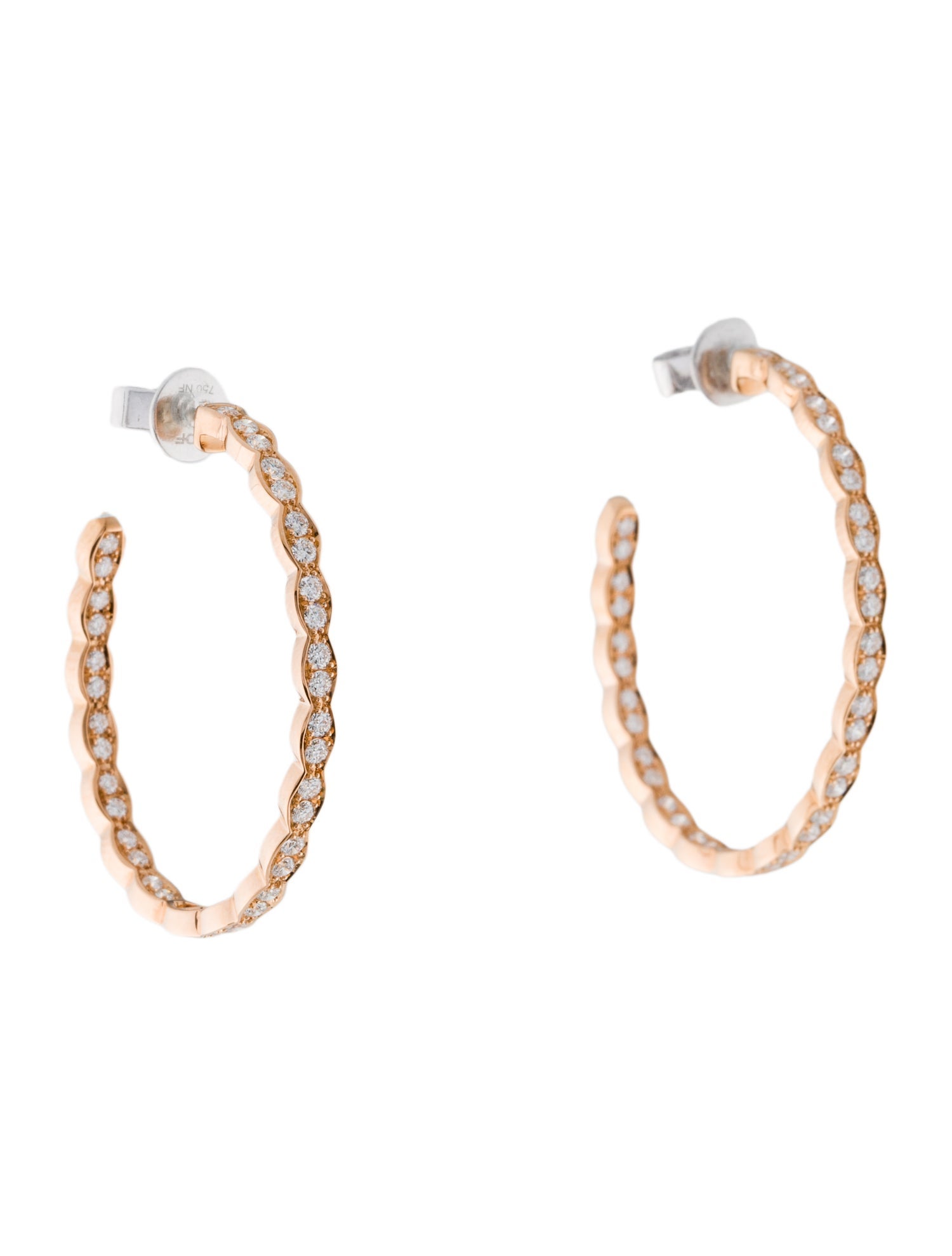 Hearts on Fire 18K Diamond Lorelei Inside-Out Hoop Earrings