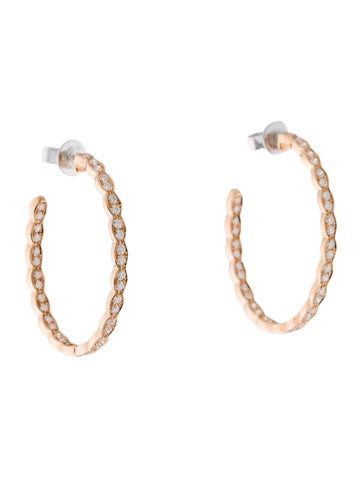 Hearts on Fire Hoop 18K Diamond Lorelei Inside-Out Earrings