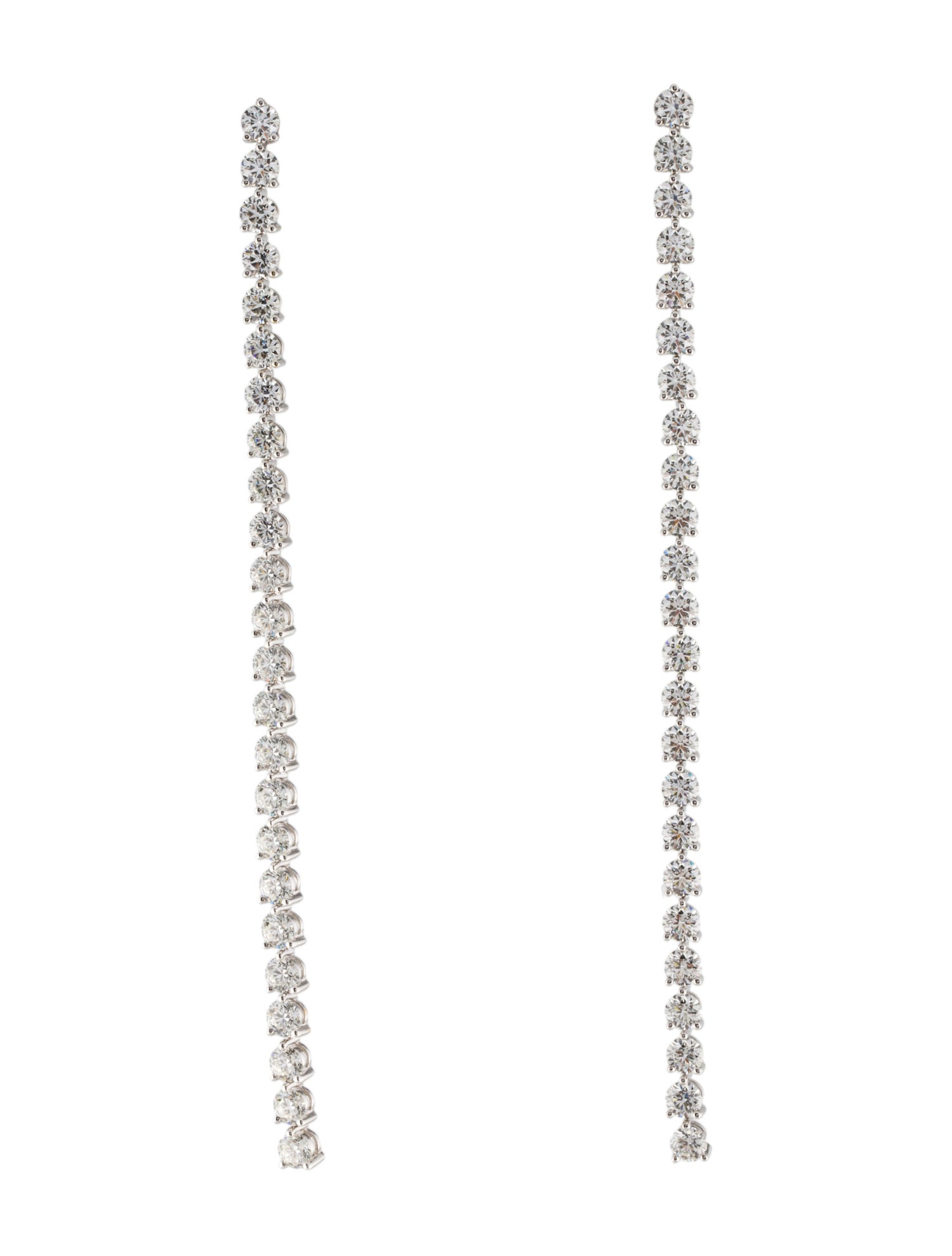 Hearts on Fire 18K 8.63ctw Cascade Stilettos Drop Earrings