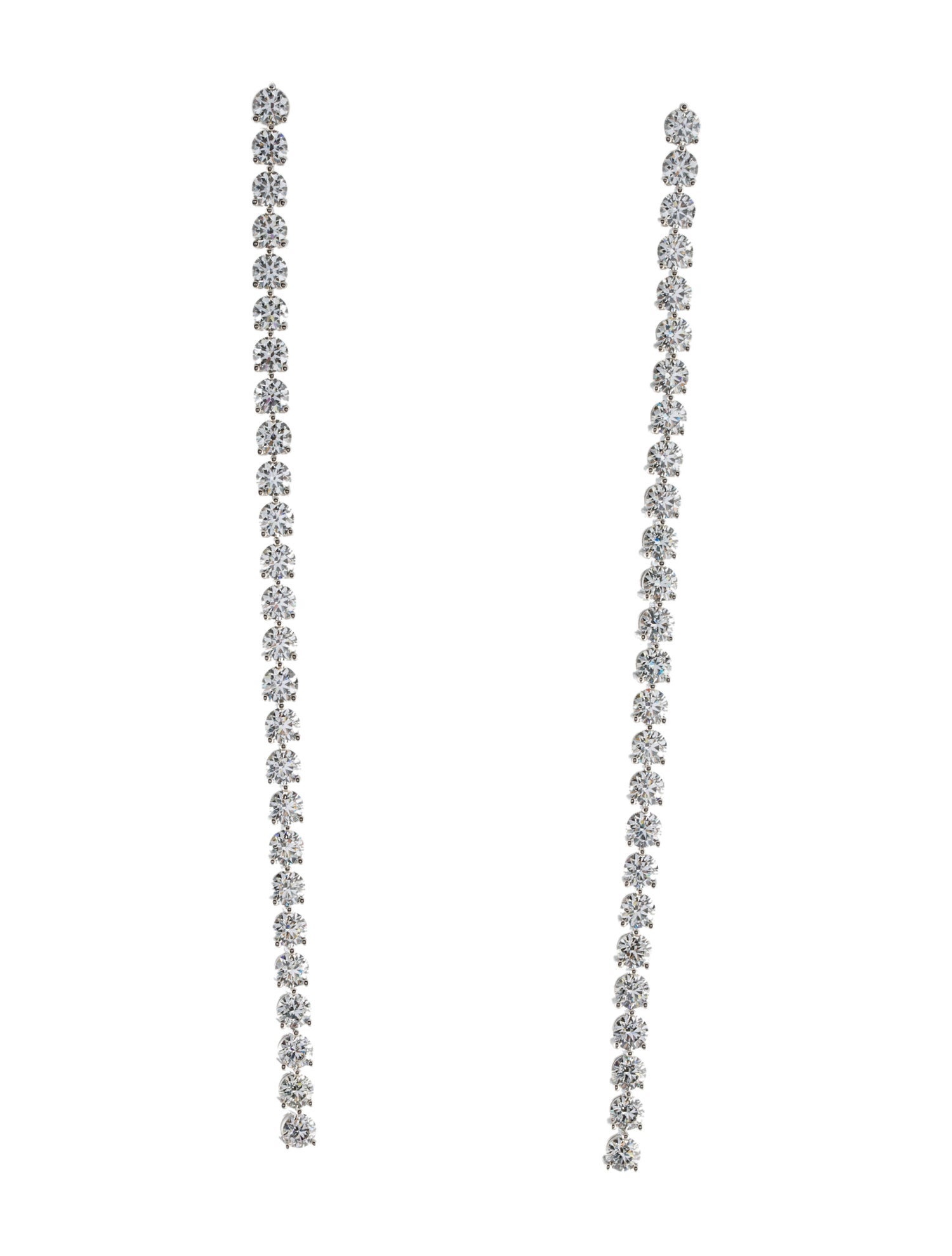 Hearts on Fire 18K 7.80ctw Diamond Cascade Stilettos Drop Earrings