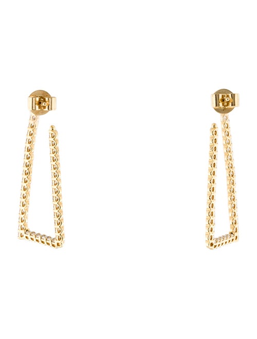 Hearts on Fire 18K Diamond Signature Open Triangle Hoop Earrings