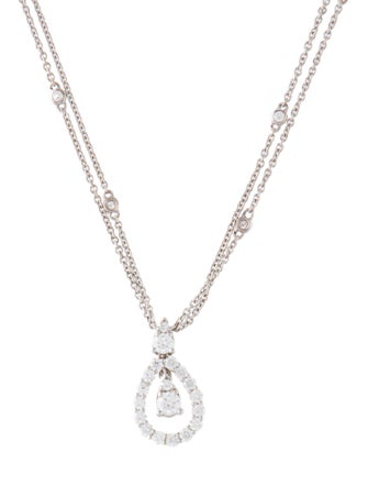 Hearts on Fire 18K Diamond Aerial Drop Pendant Necklace