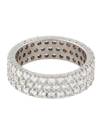 Hearts on Fire 2.61ctw Diamond Triple Row Eternity Band