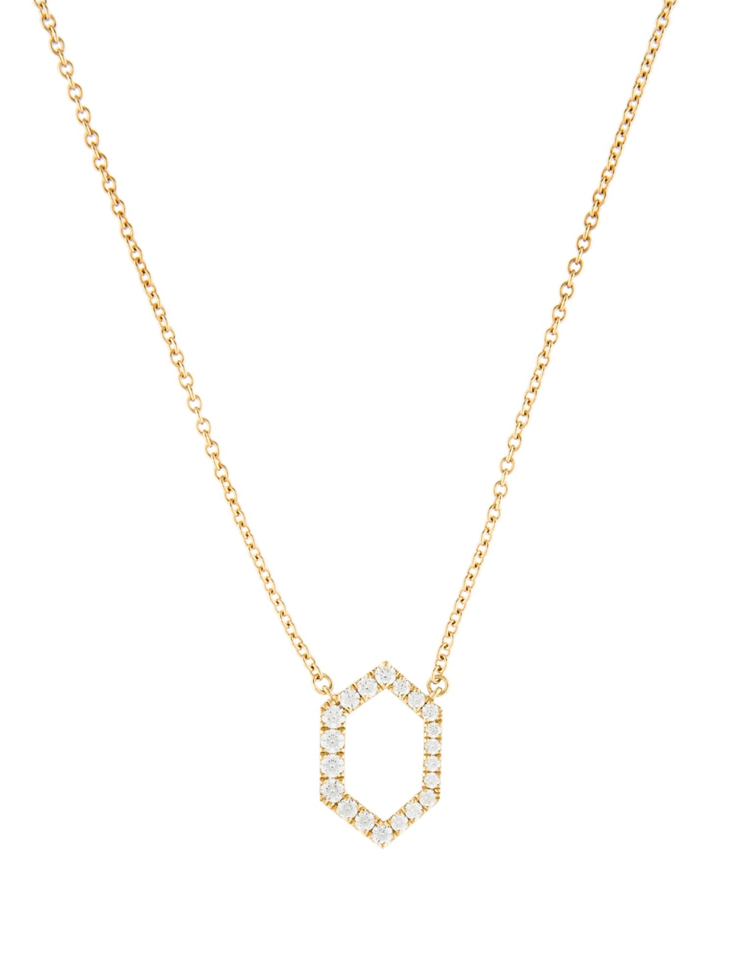 Hearts on Fire 18K Diamond Charmed Hex Pendant Necklace