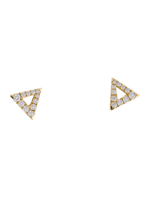 Hearts on Fire 18K Diamond Charmed Triangle Stud Earrings