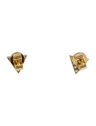 Hearts on Fire 18K Diamond Charmed Triangle Stud Earrings