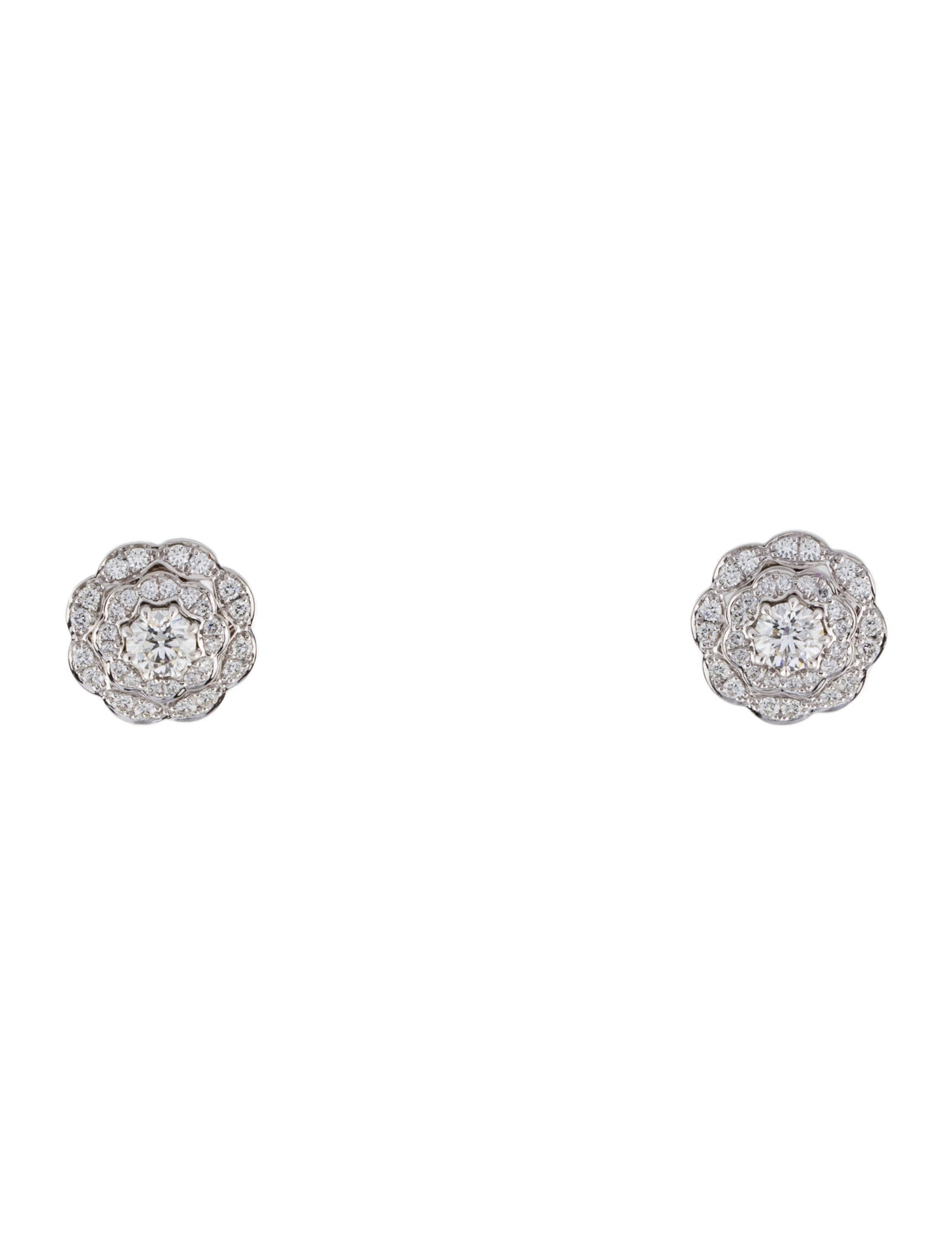 Hearts on Fire 18K Diamond Lorelei Double Halo Stud Earrings