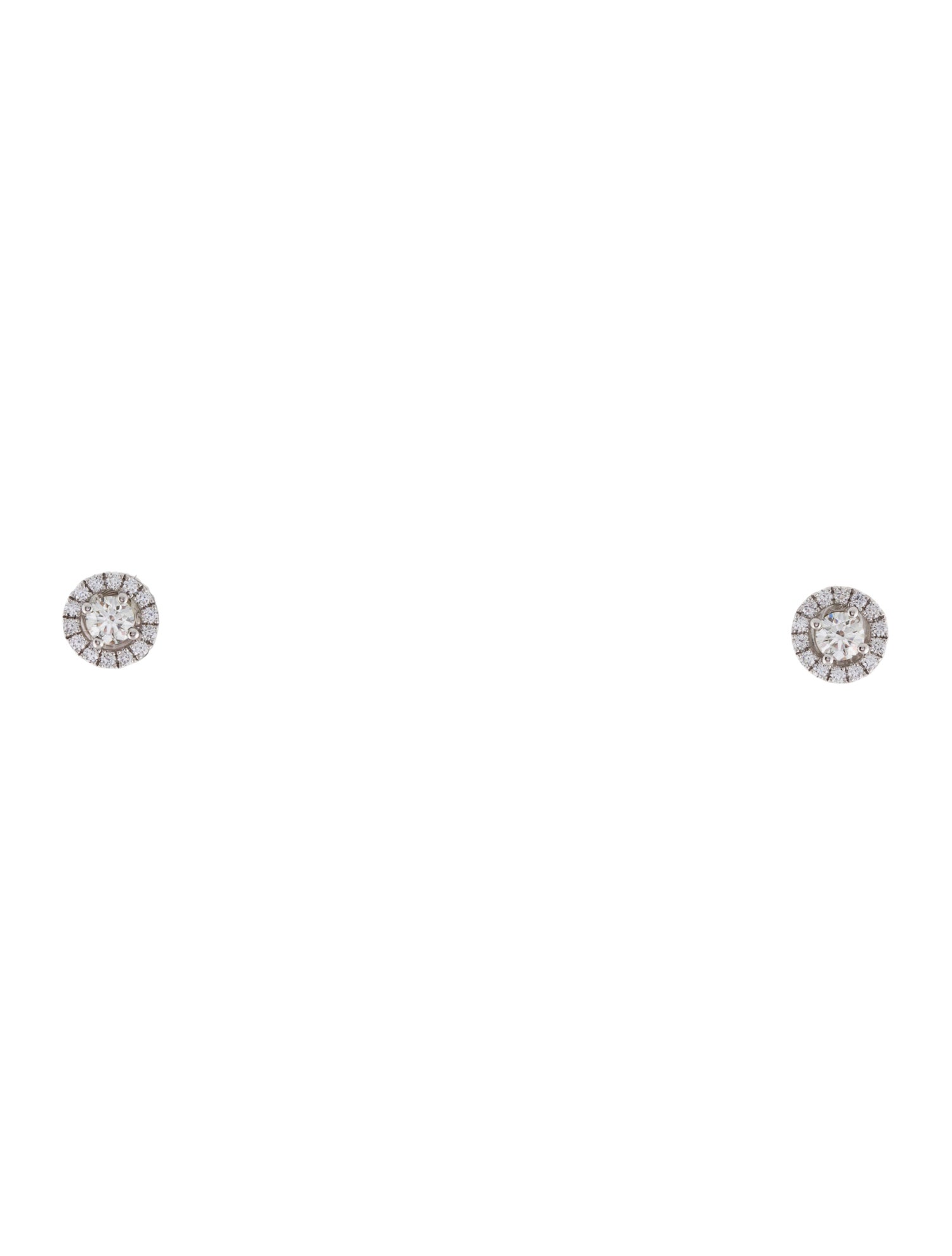 Hearts on Fire 18K Diamond Halo Stud Earrings
