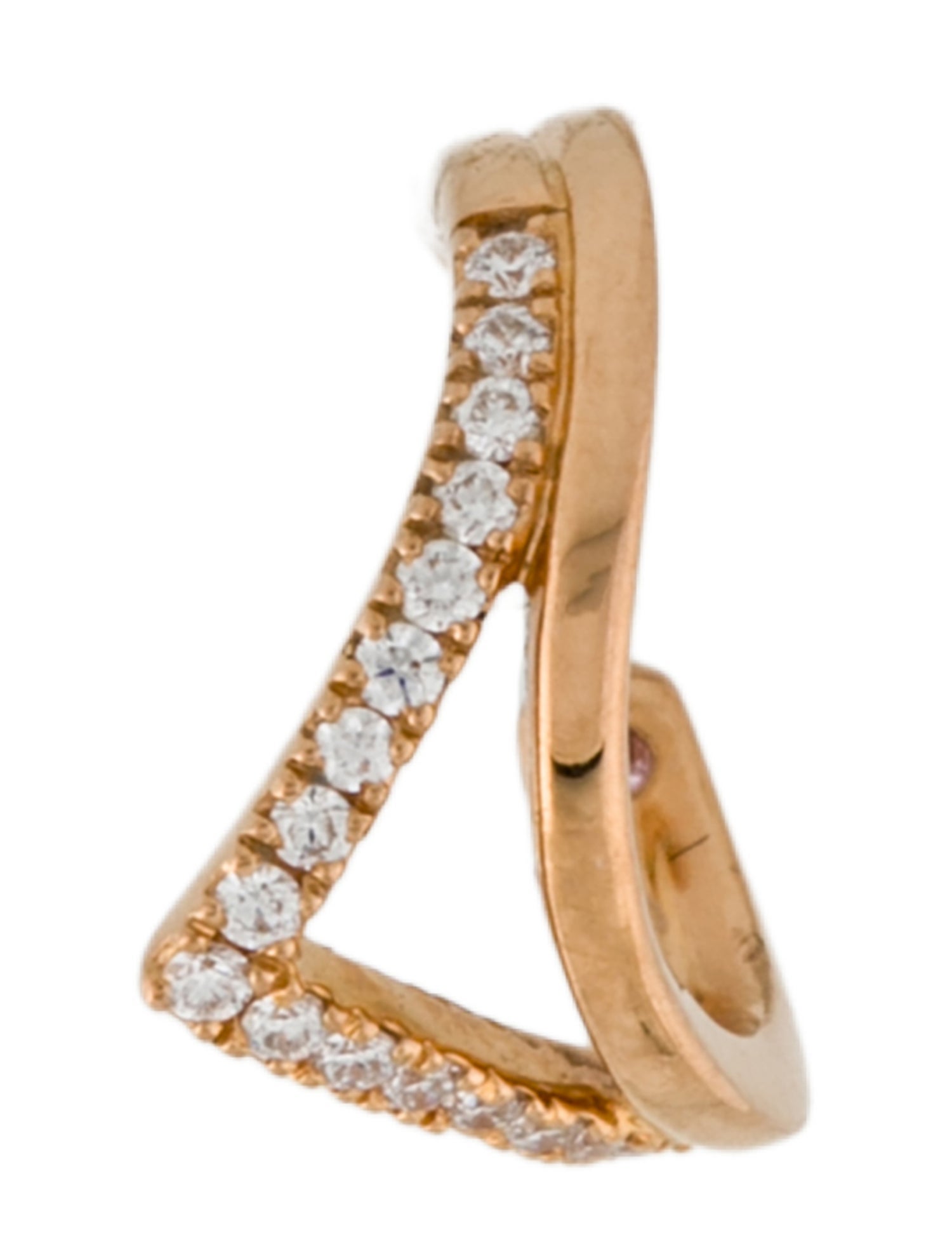 Hearts on Fire 18K Diamond Harley Silhouette Power Ear Cuff