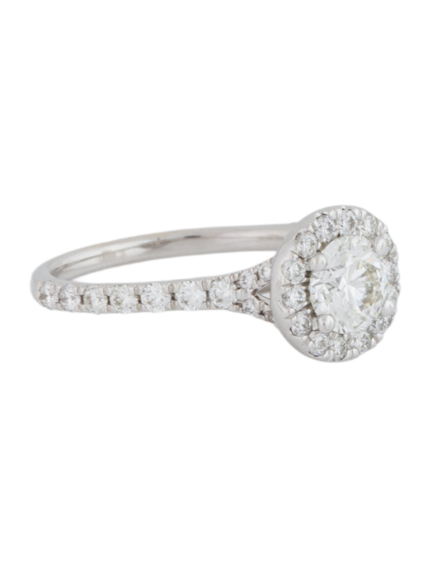 Hearts on Fire Diamond Transcend Halo Engagement Ring