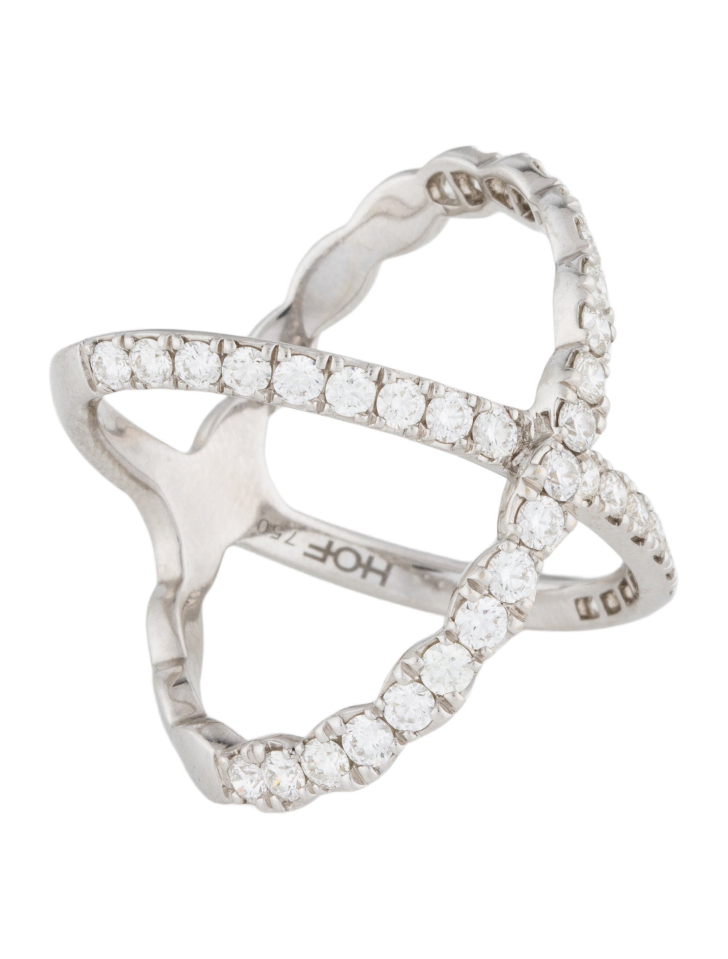 Hearts on Fire 18K Diamond Lorelei Criss Cross Ring