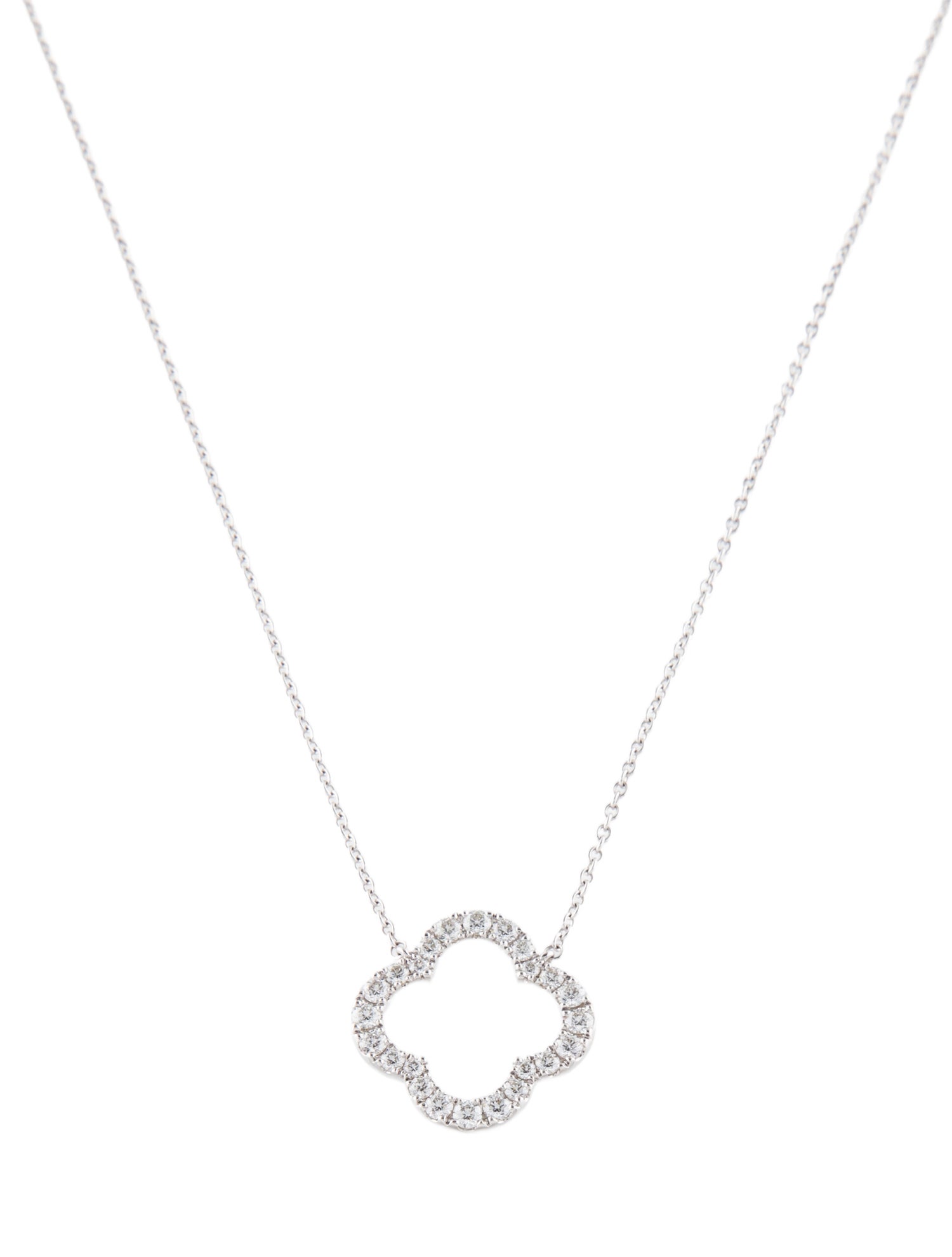 Hearts on Fire 18K Diamond Petal Pendant Necklace