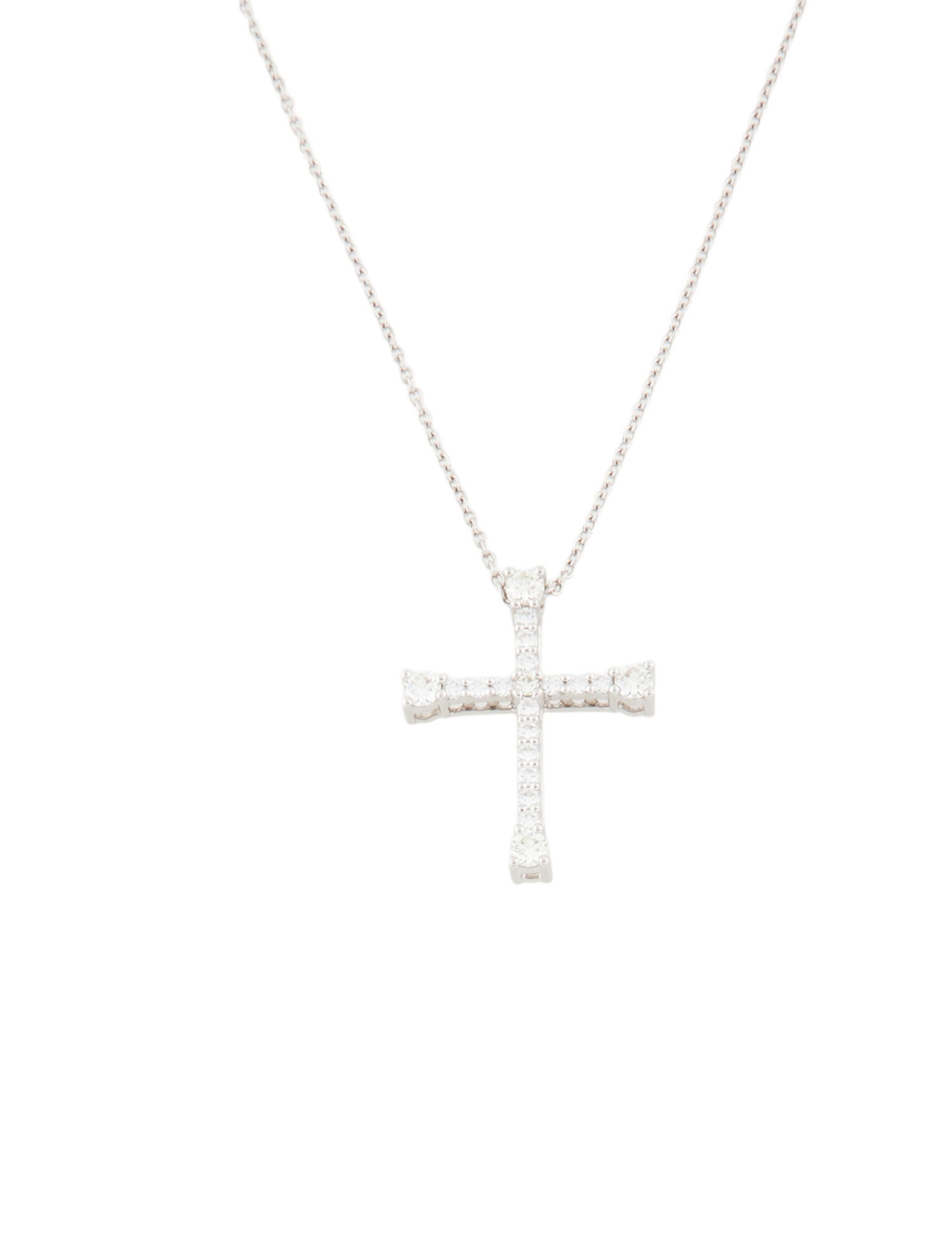 Hearts on Fire 18K Diamond Devine Journey Cross Pendant Necklace