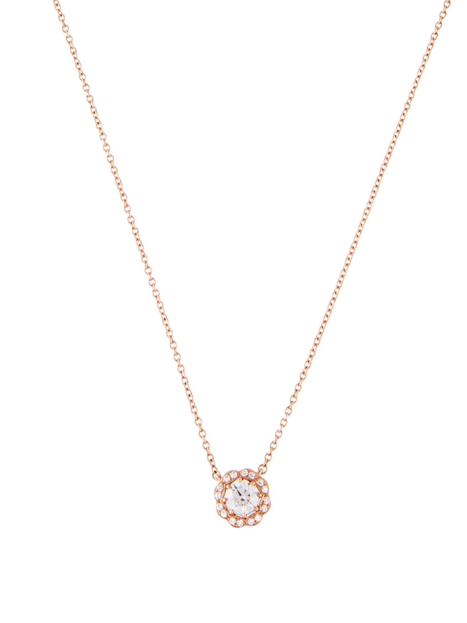 Hearts on Fire 18K Diamond Lorelei Halo Pendant Necklace