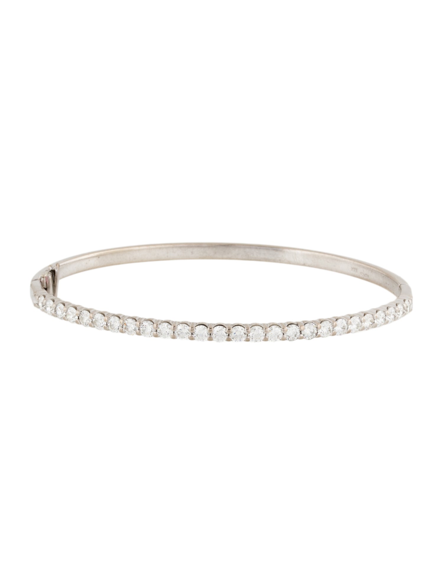 Hearts on Fire 18K 2.08ctw Diamond Hinged Bangle