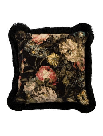 House of Hackney Floral Velvet Throw Pillow
