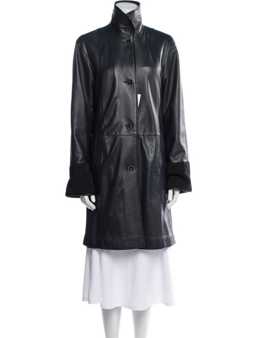 HiSO Leather Trench Coat