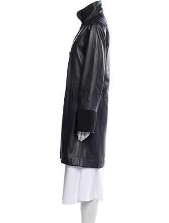 HiSO Leather Trench Coat
