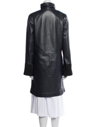 HiSO Leather Trench Coat