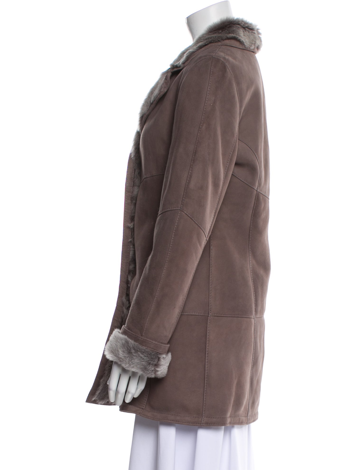 HiSO Suede Faux Fur Vest w/ Tags