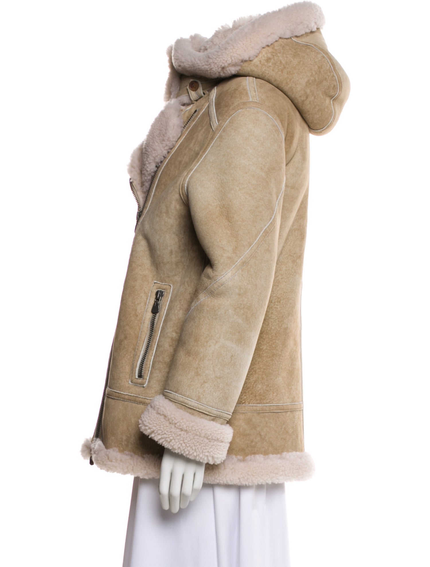 HiSO Shearling Fur Coat w/ Tags