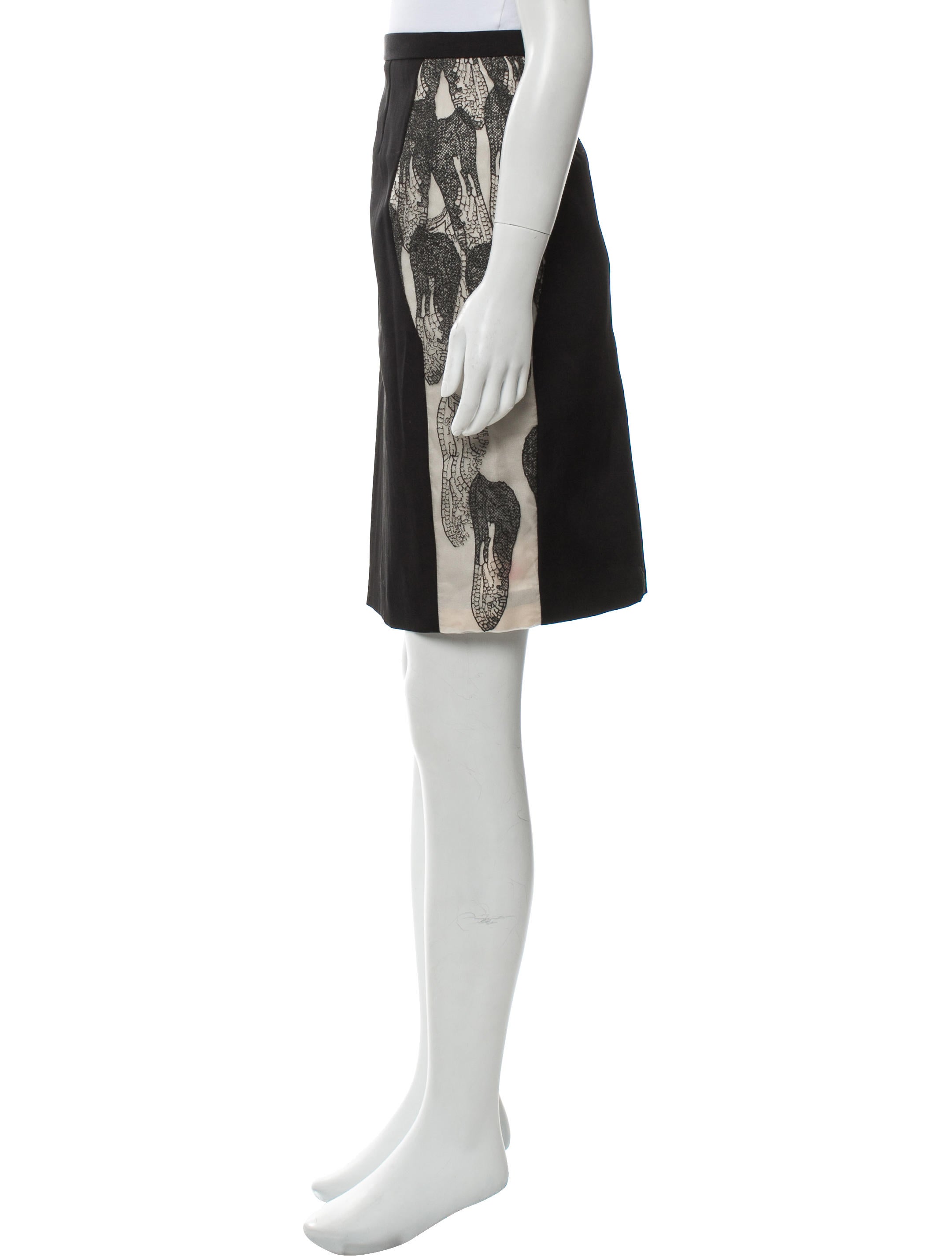 Honor Lace-Trimmed Knee-Length Skirt w/ Tags