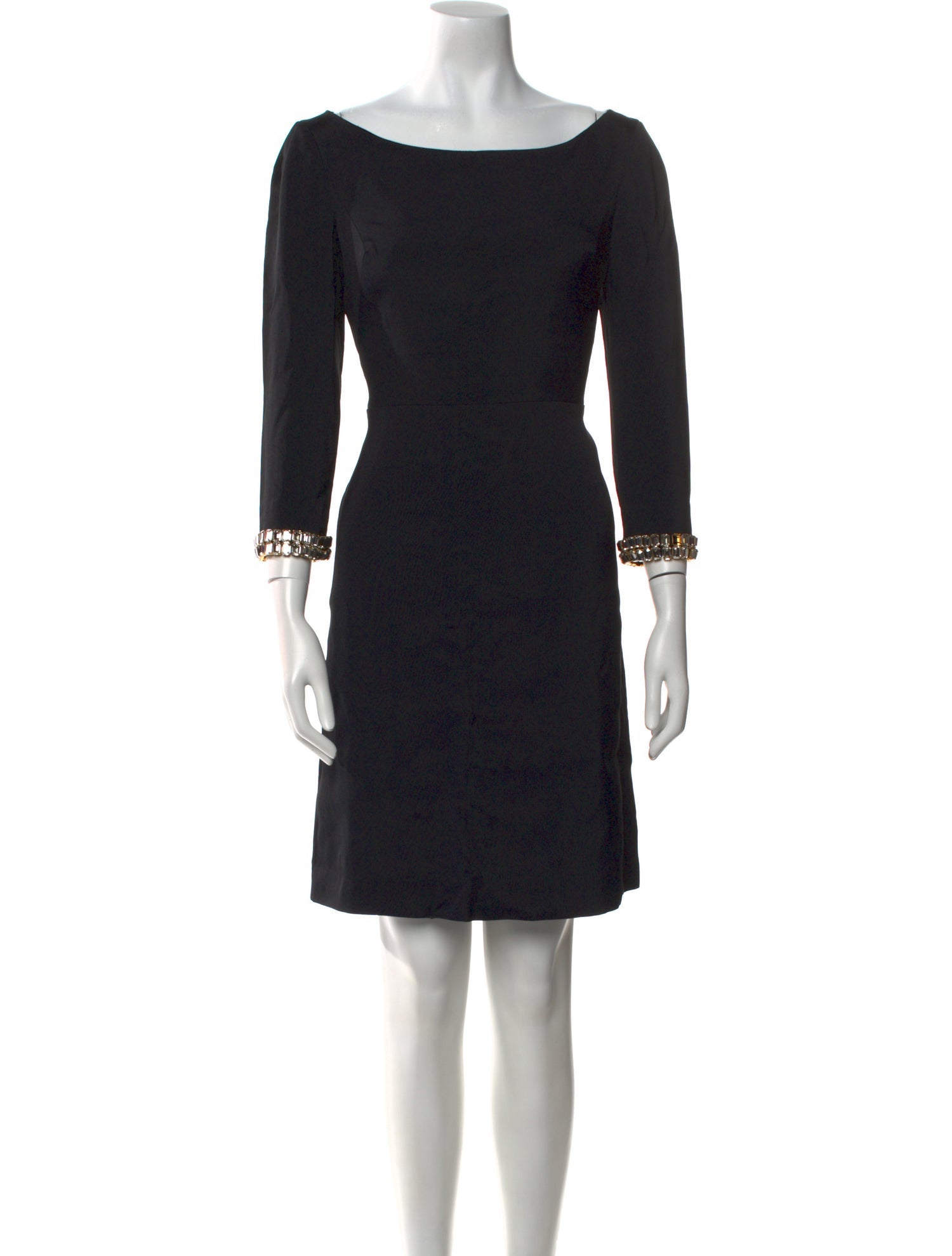 Honor Bateau Neckline Mini Dress