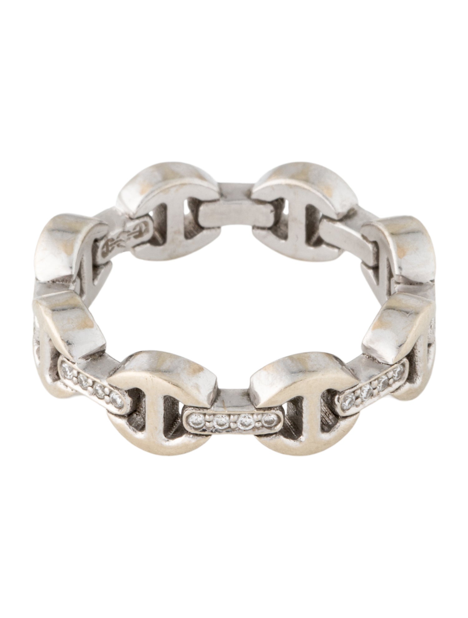 Hoorsenbuhs 18K Diamond Dame Tri-Link Band
