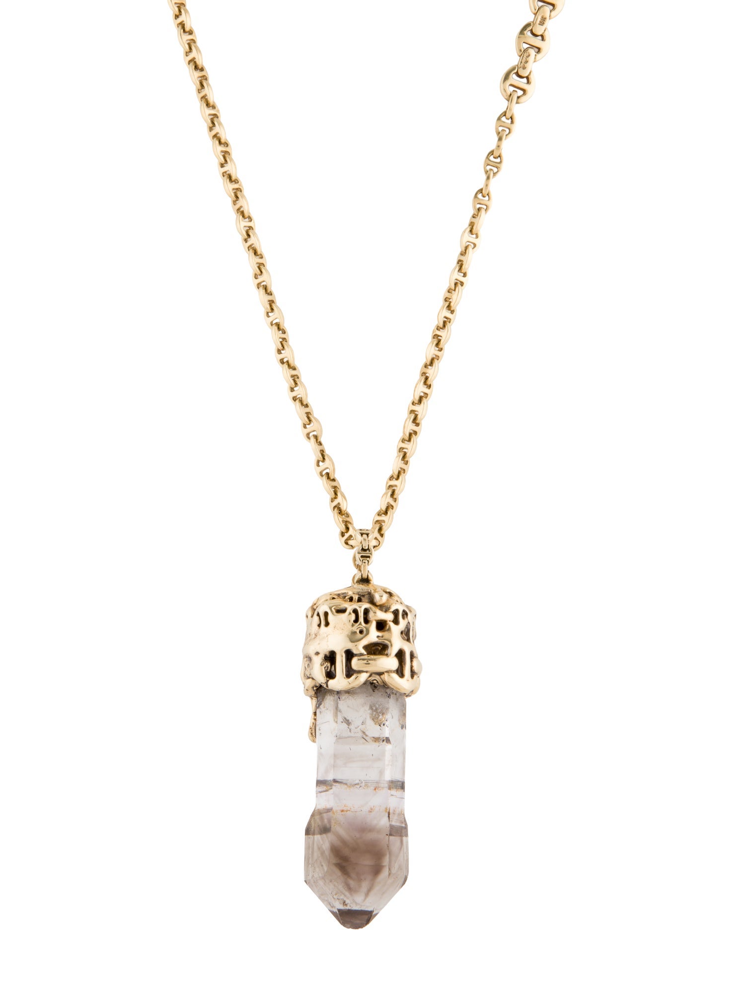 Hoorsenbuhs 18K 1.35ctw Diamond & Quartz Pendant Necklace