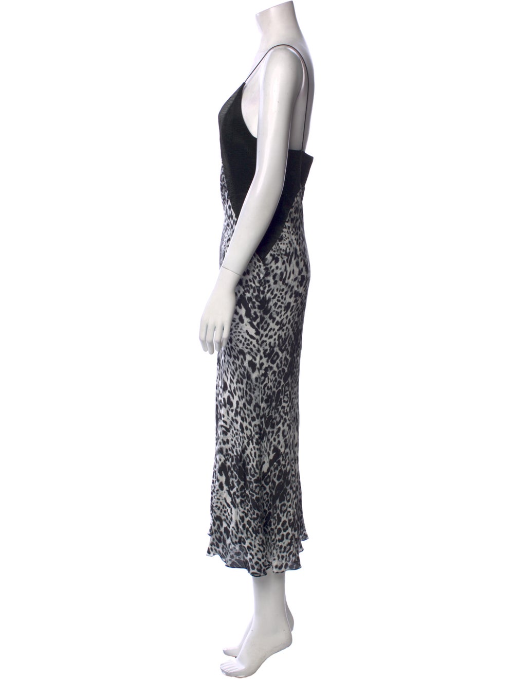 Halpern Animal Print Long Dress - image 2