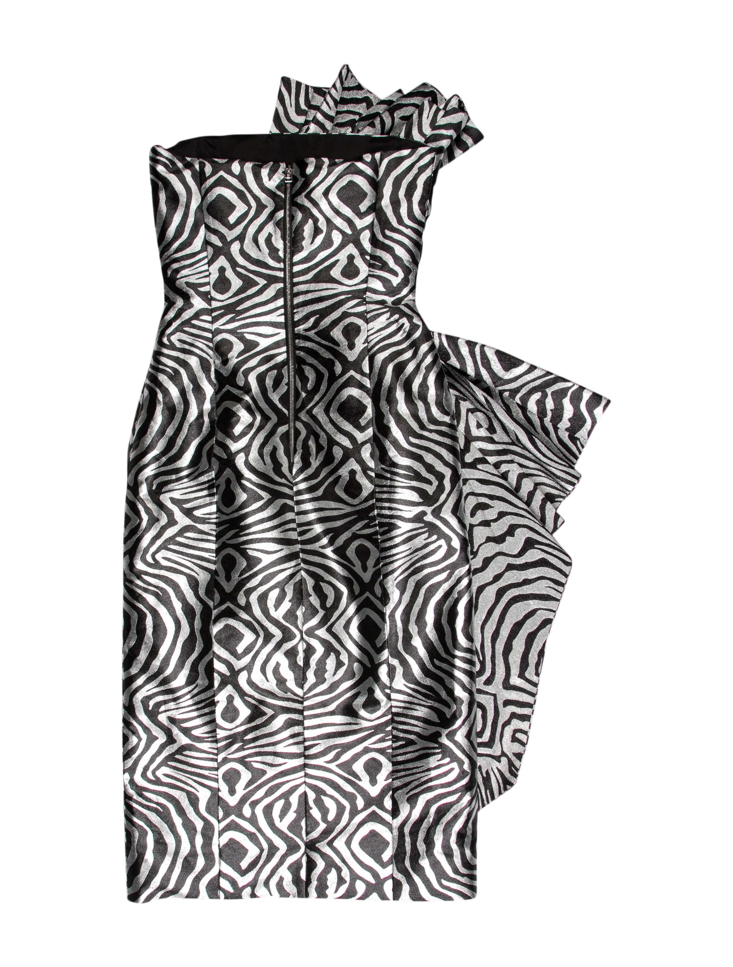 Halpern Printed Knee-Length Dress
