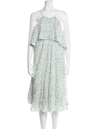 Halpern Sequin Midi Length Dress