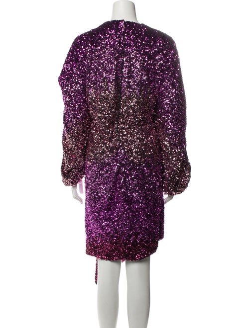 Halpern Sequin Long Dress