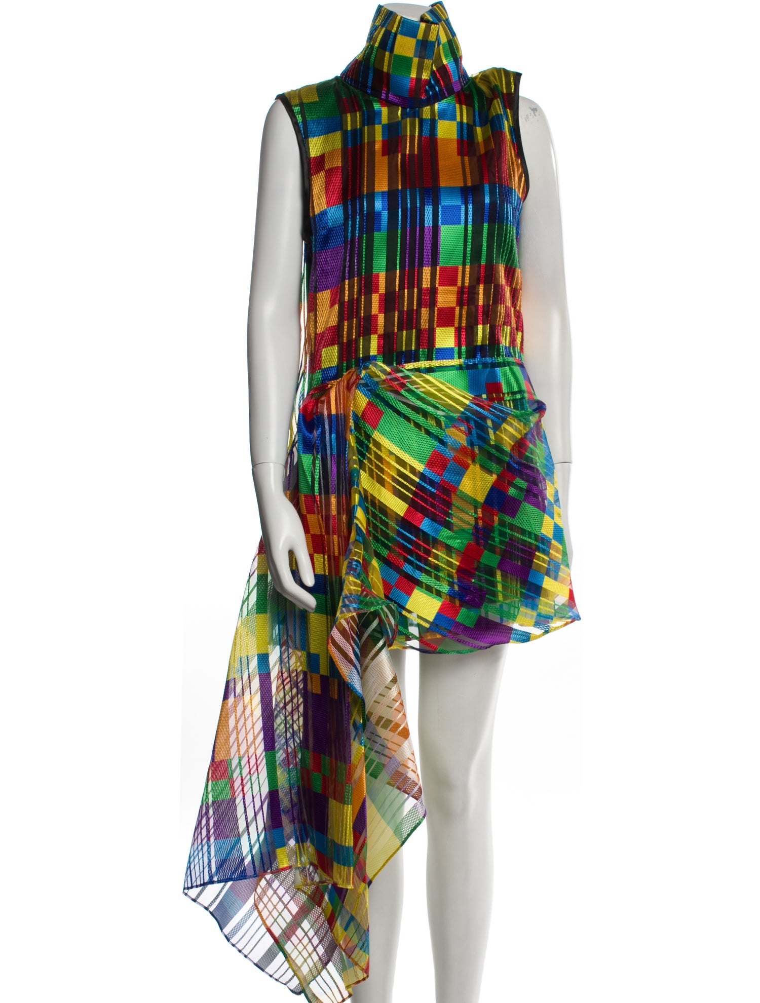 Halpern Striped Long Dress