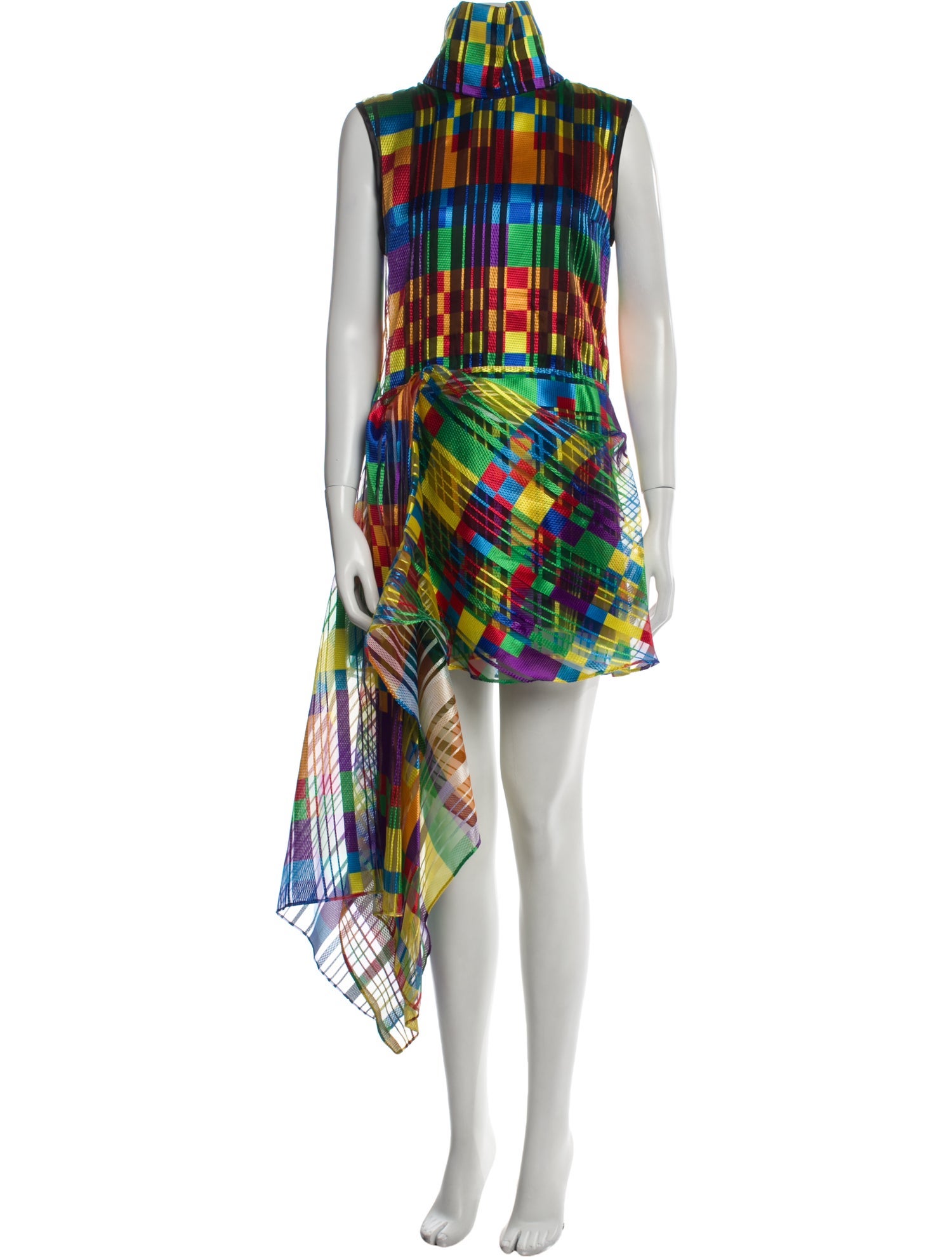 Halpern Printed Long Dress w/ Tags