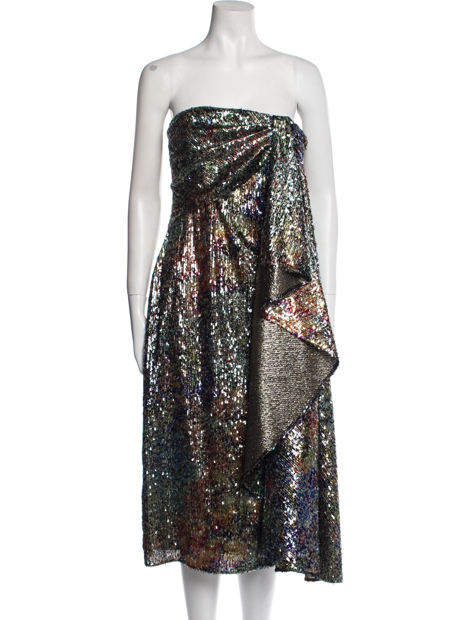 Halpern Sequin Knee-Length Dress w/ Tags